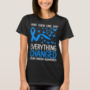 Colon Cancer Warrior Ribbon Colon Cancer Awareness T-Shirt