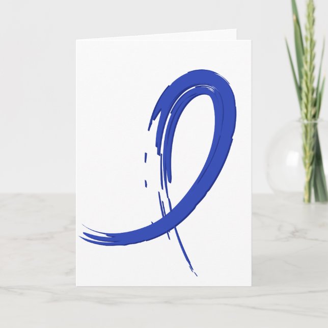 Colon Cancer's Blue Ribbon A4 Karte (Vorderseite)