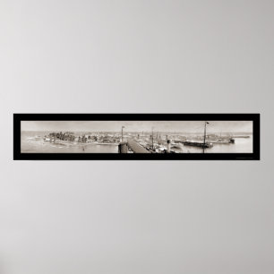 Colon, Panama & Ships Foto 1913 Poster