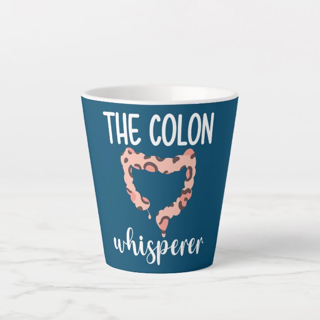 Colon Whisperer Gastroenterologe Milchtasse (Vorderseite)
