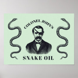 Colonel John's Snake Oil Poster