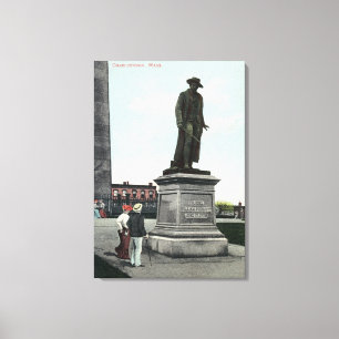 Colonel William Prescott Statue Scene Leinwanddruck