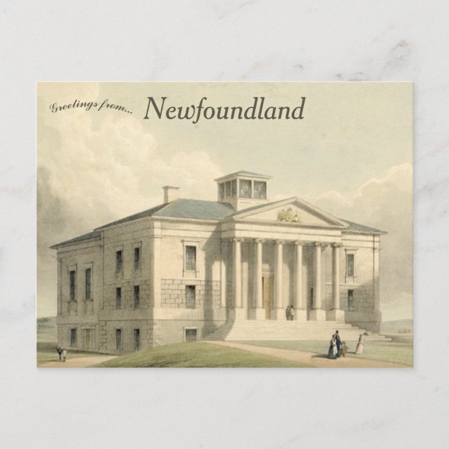 Colonial Building Newfoundland Canada Postkarte (Vorderseite)
