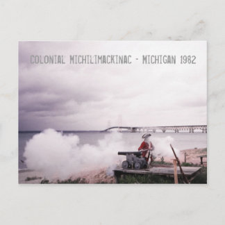 Colonial Michilimackinac Mackinac Michigan Postkarte