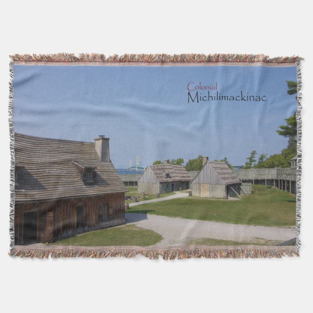 Colonial-Michilimackinac-Schrott Decke (Vorderseite)