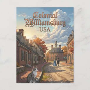Colonial Williamsburg USA Postkarte