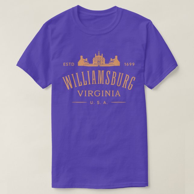 Colonial Williamsburg VA Design Williamsburg Virgi T-Shirt (Design vorne)