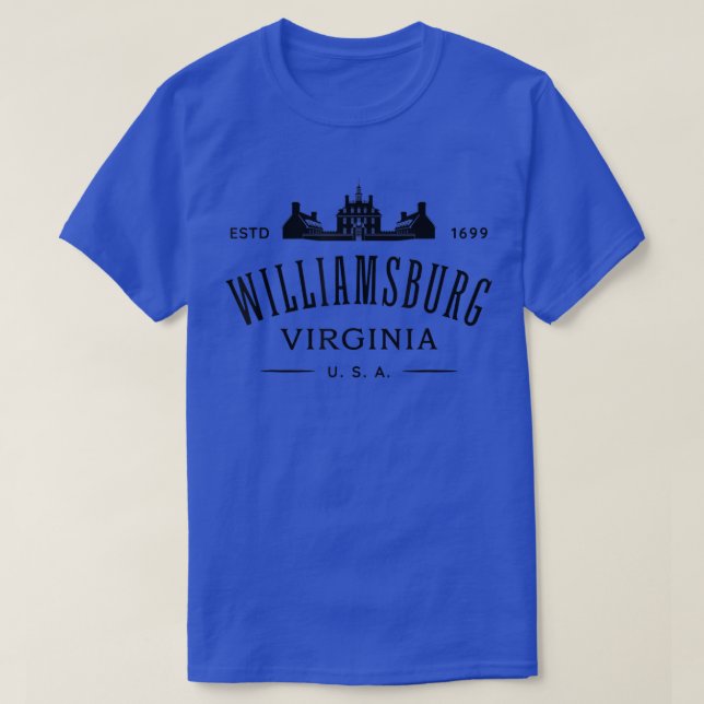 Colonial Williamsburg VA Design Williamsburg Virgi T-Shirt (Design vorne)