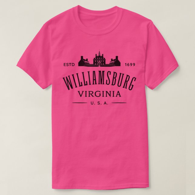 Colonial Williamsburg VA Design Williamsburg Virgi T-Shirt (Design vorne)