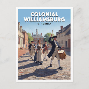 Colonial Williamsburg Virginia Andenken Postkarte