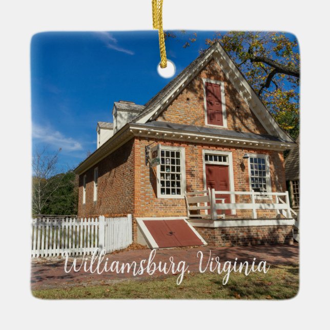 Colonial Williamsburg Virginia Keramikornament (Vorderseite)