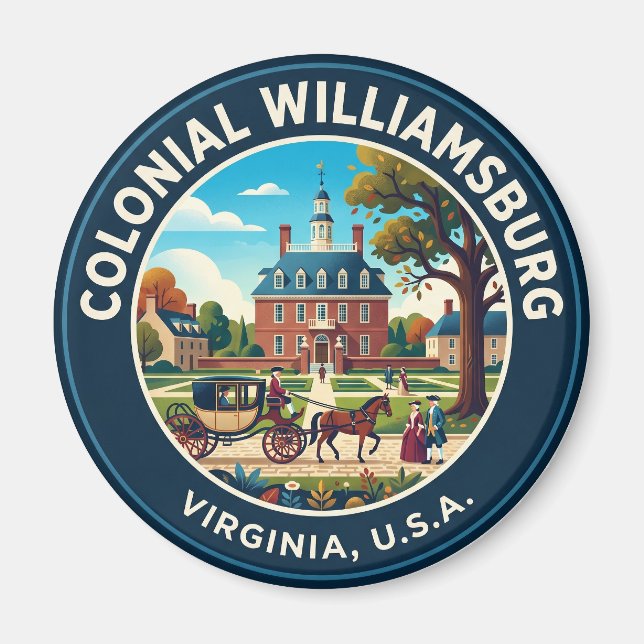 Colonial Williamsburg Virginia Magnet (Vorne)
