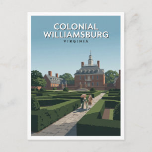 Colonial Williamsburg Virginia Postkarte