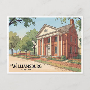 Colonial Williamsburg Virginia Postkarte