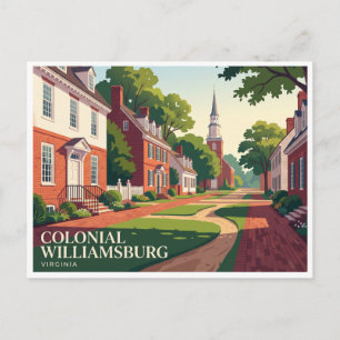 Colonial Williamsburg Virginia Postkarte