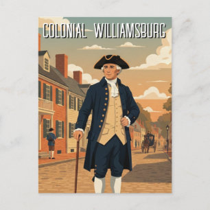 Colonial Williamsburg Virginia Reise Postkarte