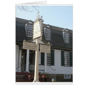 Colonial Williamsburg Zeichen Könige Arms Tavern