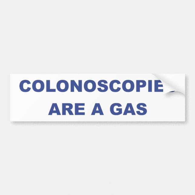 COLONOSCOPIES SIND EIN GAS AUTOAUFKLEBER (Vorne)