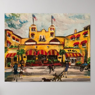 "Colony Hotel at Delray Beach" von Willowcatdesign Poster
