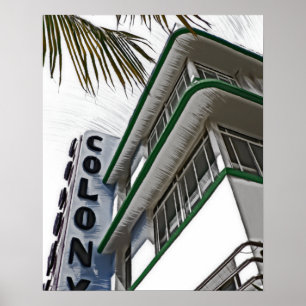 Colony Hotel, Miami, FL Poster