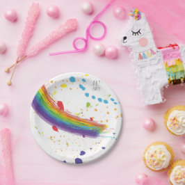 Color Art Party Geburtstag Pappteller