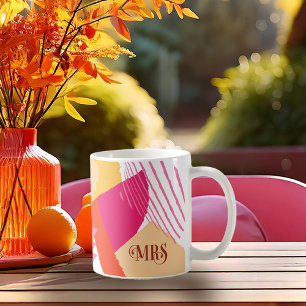 Color Block Wedding Mrs. Bride Summer ID740 Kaffeetasse
