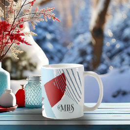 Color Block Wedding Mrs. Bride Winter ID740 Kaffeetasse
