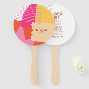 Color Block Wedding Party Summer ID740 Fächer
