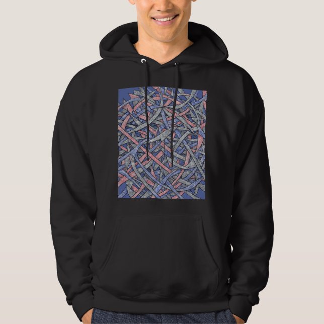 Color Burst Expressionist Hoodie (Vorderseite)