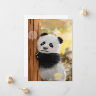 Color Cartoon Panda | Funny Niedlich Gift Ankündigung