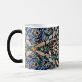 color changing mosaic stained glass ceramic mug verwandlungstasse