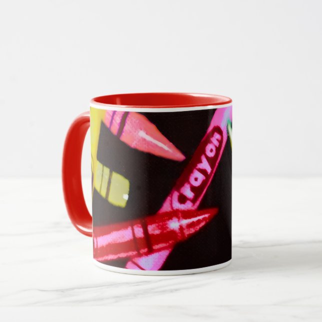 Color Crayon Elementary School Teacher Mug Tasse (Vorderseite Links)