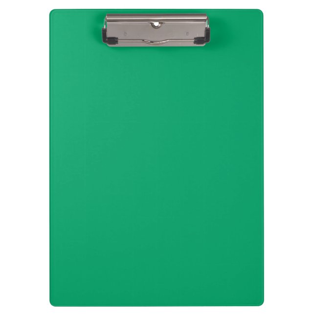Color Crayon Green Clipboard Klemmbrett (Vorderseite)