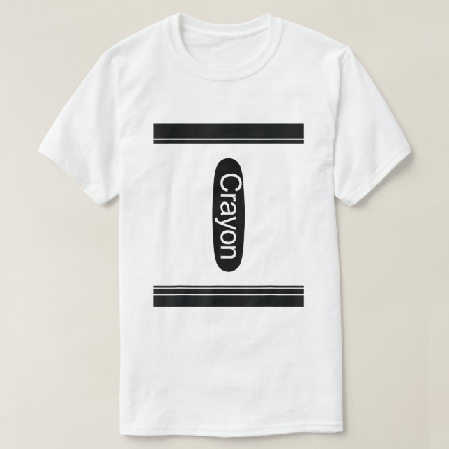 Color Crayon Group Familie Halloween Kostüm Crayon T-Shirt (Design vorne)