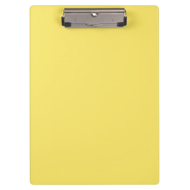 Color Crayon Yellow Clipboard Klemmbrett (Vorderseite)