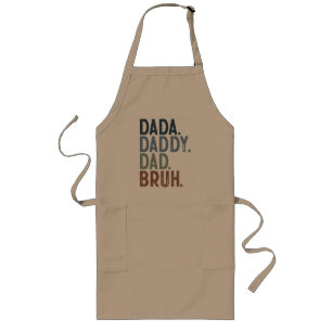 color DADA DADDY VATER BRUH VATER'S DAY GRILLEN Lange Schürze