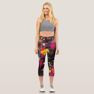 Color Explosion Capri Leggings
