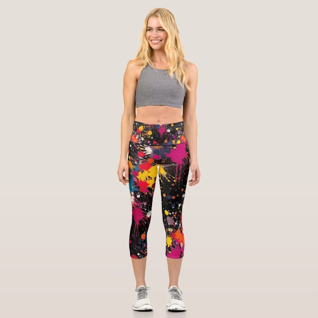 Color Explosion Capri Leggings (Vorderseite)