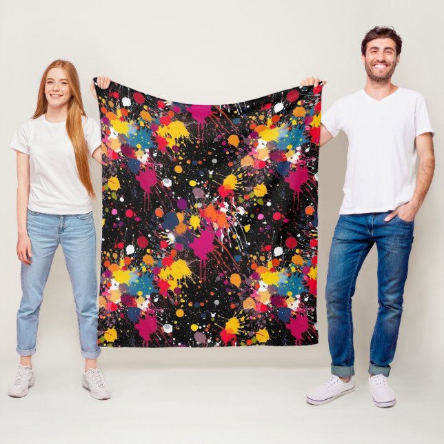 Color Explosion Fleecedecke (Beispiel)