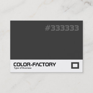 Color Factory - Dunkelgrau (333333) Visitenkarte