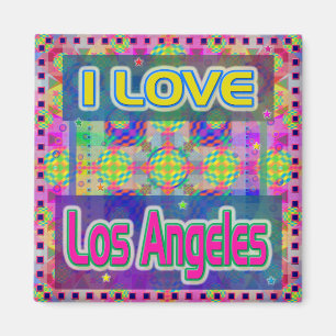 Color Fest: "I LIEBE Los Angeles" Magnet