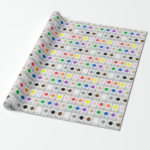 Color Flash Cards - Wrapping Paper der Schulserie Geschenkpapier