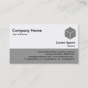 Color Footer - Grau Visitenkarte