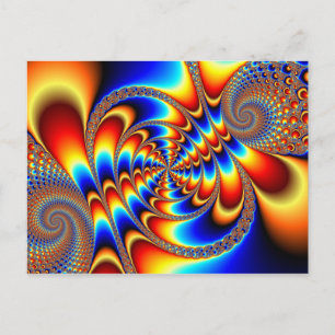 Color Fun - Fractal Postkarte