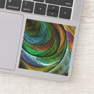 Color Glory Modernes Abstraktes Kunstmuster Elegan Aufkleber