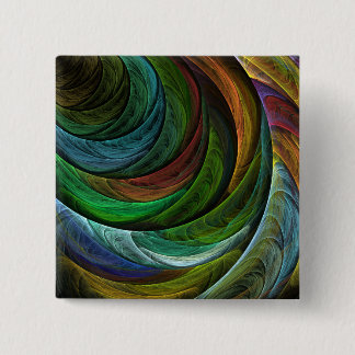 Color Glory Modernes Abstraktes Kunstmuster Elegan Button