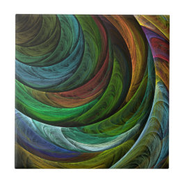 Color Glory Modernes Abstraktes Kunstmuster Elegan Fliese