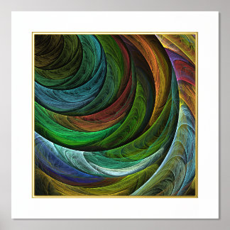 Color Glory Modernes Abstraktes Kunstmuster Elegan Foliendrucke