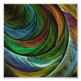 Color Glory Modernes Abstraktes Kunstmuster Elegan Fotodruck