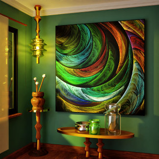 Color Glory Modernes Abstraktes Kunstmuster Elegan Leinwanddruck